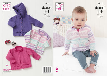 King Cole Pattern No. 5417 Babies Cardigans