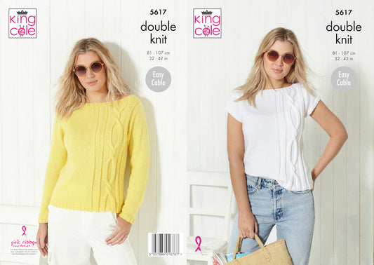 King Cole Pattern No. 5617 Sweater & Top DK