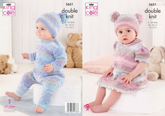 King Cole Pattern No. 5631 Baby Set DK