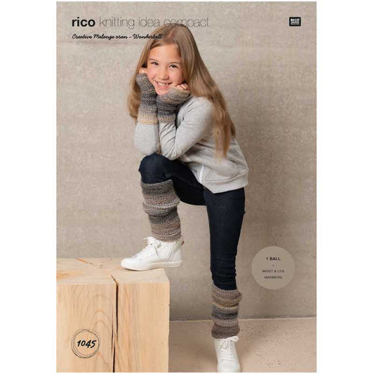 Rico Creative Melange Aran 1045 Wrist & Leg Warmers