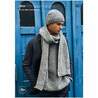 Rico Luxury Alpaca Aran 652 Relaxed Brioche Sweater, Scarf & Hat