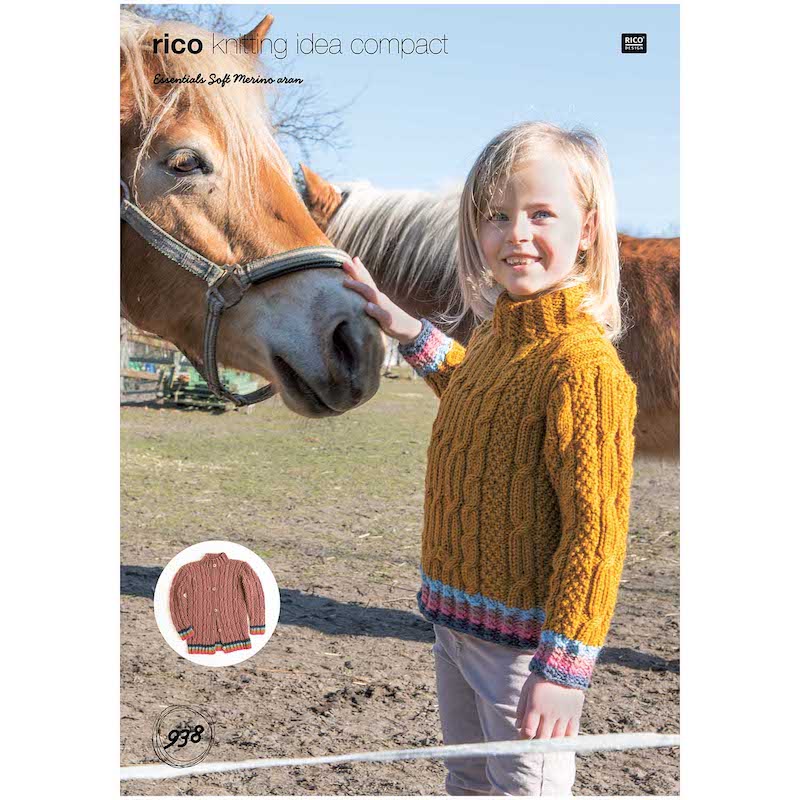 Rico Essentials Soft Merino Aran 938 Sweater & Cardigan