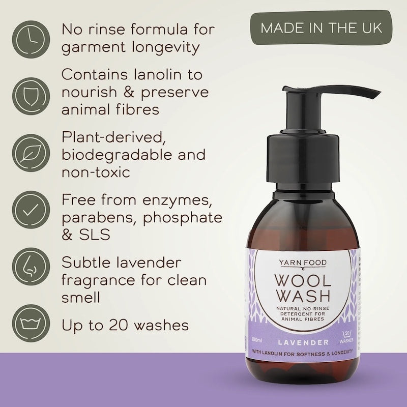 Yarn Food Wool Wash Mini - 100mls