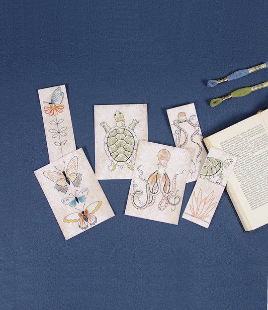 Animals - Easy Embroidery Card Kits by Marie-Dominique Procureur