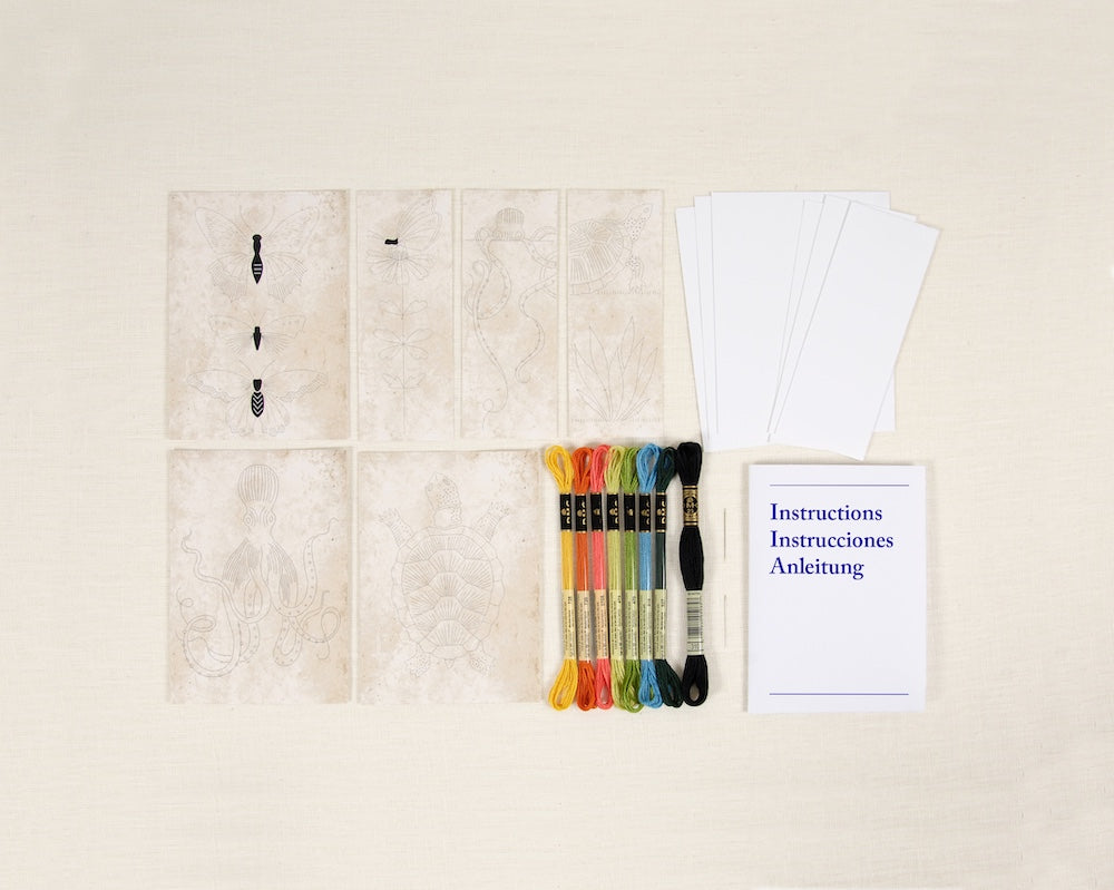 Animals - Easy Embroidery Card Kits by Marie-Dominique Procureur