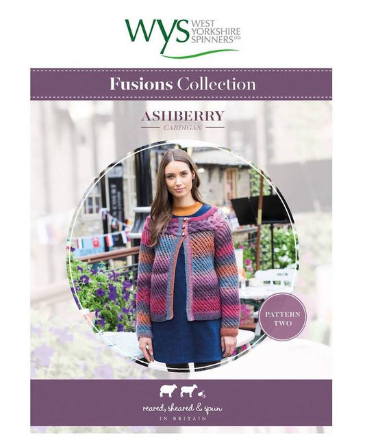 WYS Fusions Collection Ashberry Cardigan pattern - valleywools