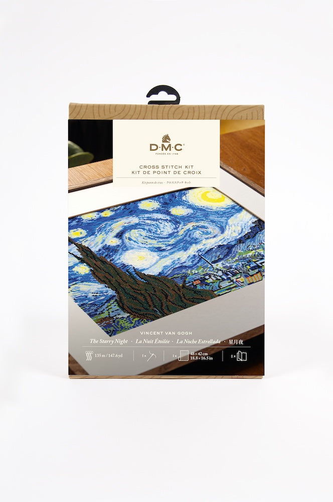 DMC The Starry Night by Van Gogh Cross Stitch Kit