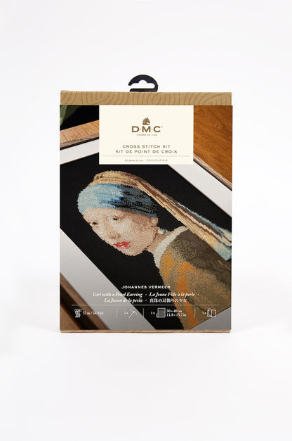 Girl With a Pearl Earring by Johannes Vermeer Cross Stitch Kit