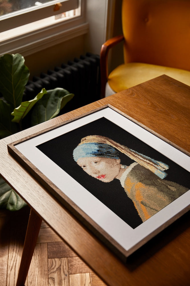 Girl With a Pearl Earring by Johannes Vermeer Cross Stitch Kit