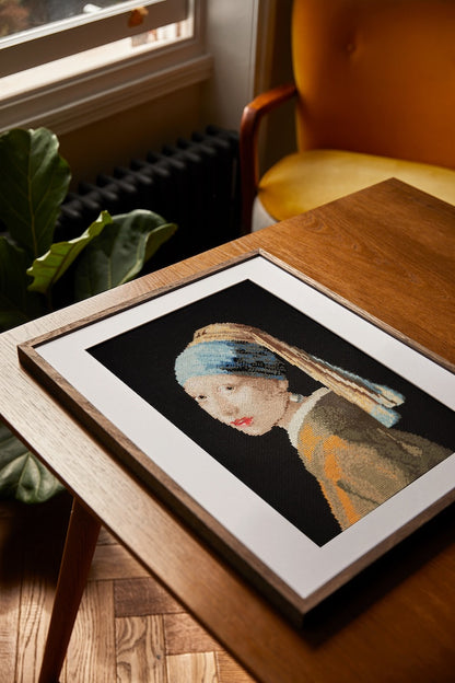 Girl With a Pearl Earring by Johannes Vermeer Cross Stitch Kit