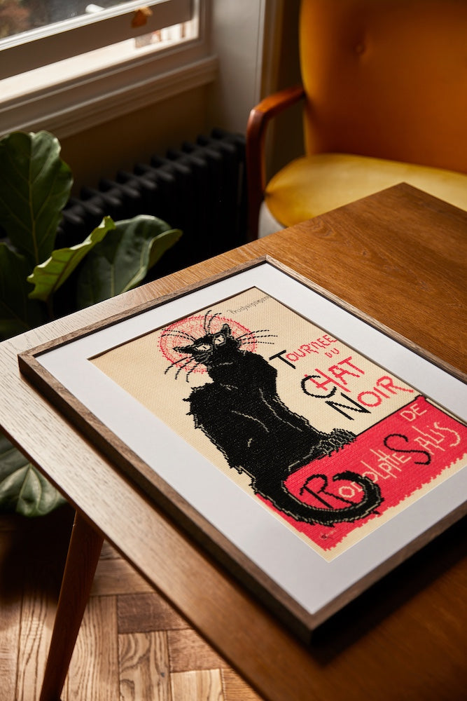 Tour of the Black Cat by Théophile-Alexandre Steinlen, advanced Cross Stitch Kit