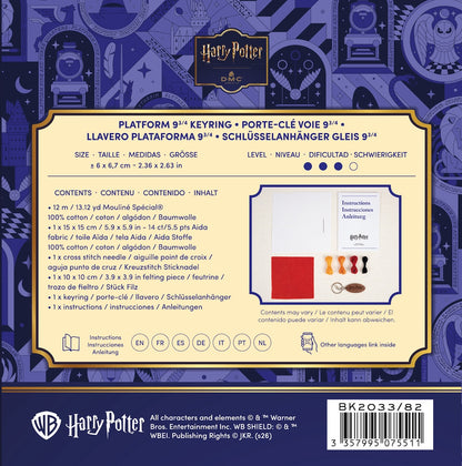 DMC Platform 9 ¾ Keyring Cross Stitch Kit
