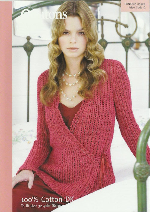 Patons 03429 Knitted Wrap Cardigan