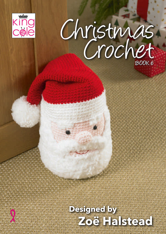King Cole Christmas Crochet Book 6 by Zoe Halstead