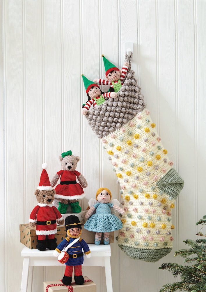 King Cole Christmas Crochet Book 8 by Zoe Halstead - valleywools