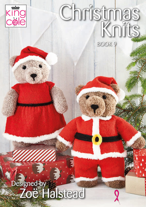 King Cole Christmas Knits Book 9 Designed by Zoë Halstead