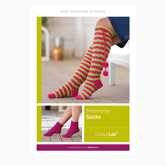 WYS ColourLab Melmerby Socks Crochet Pattern - valleywools