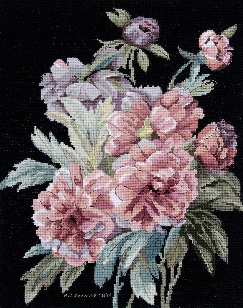 DMC Louvre Cross Stitch Kit - Peony Branches (BK1972/81)