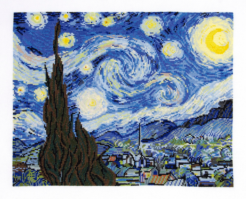 DMC The Starry Night by Van Gogh Cross Stitch Kit
