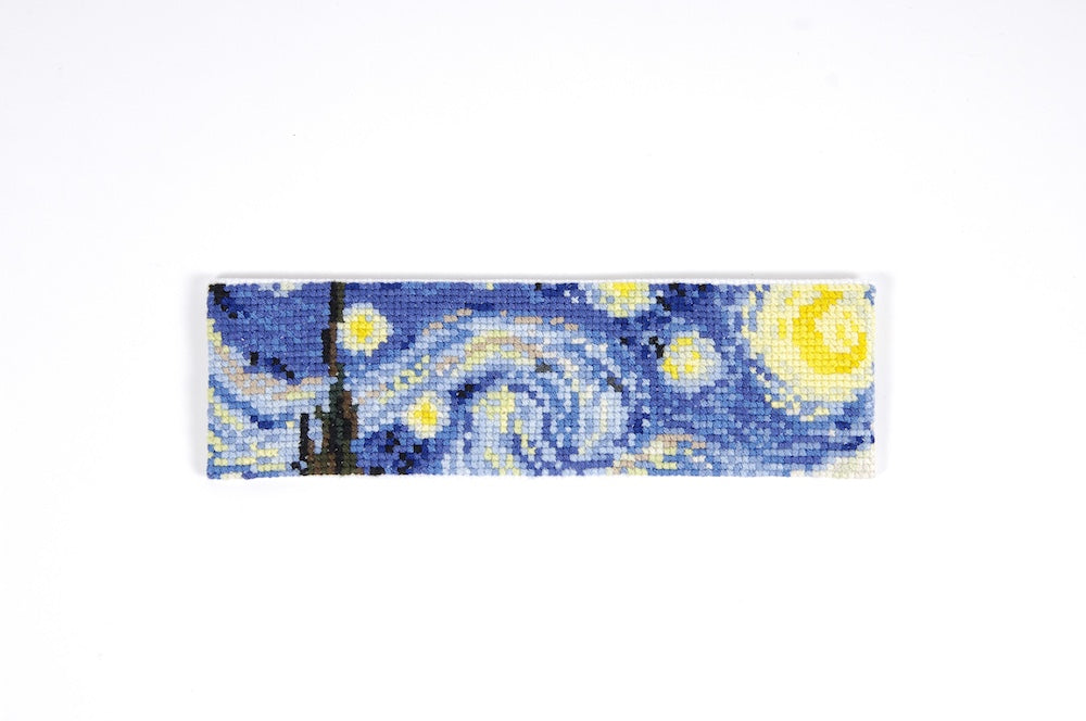 DMC The Starry Night by Van Gogh Cross Stitch Bookmark Kit