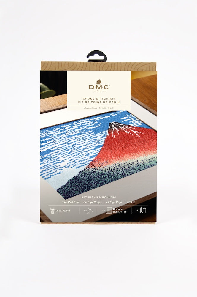 DMC The Red Fuji by Katsushika Hokusai Cross Stitch Kit