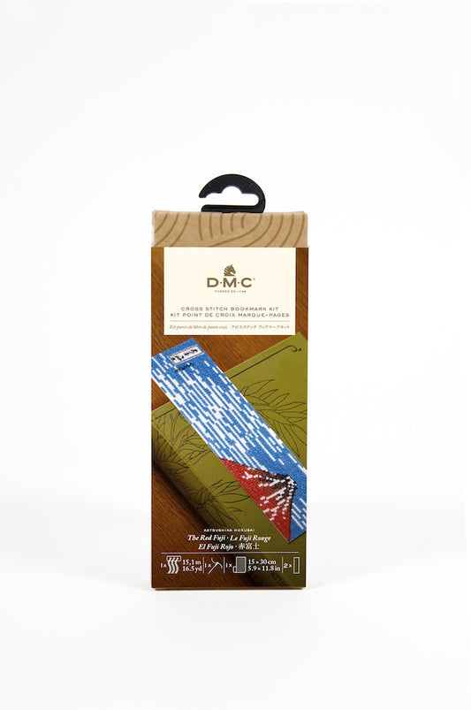 DMC The Red Fuji by Katsushika Hokusai Cross Stitch Bookmark Kit