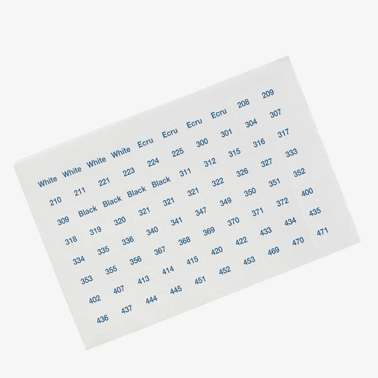 DMC Stranded Thread Number Stickers