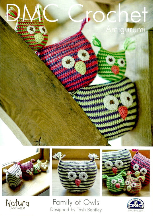 DMC Crochet  Natura Just Cotton 14934L Family of Owls