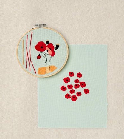 DMC The Restful Poppies Embroidery Duo Kit