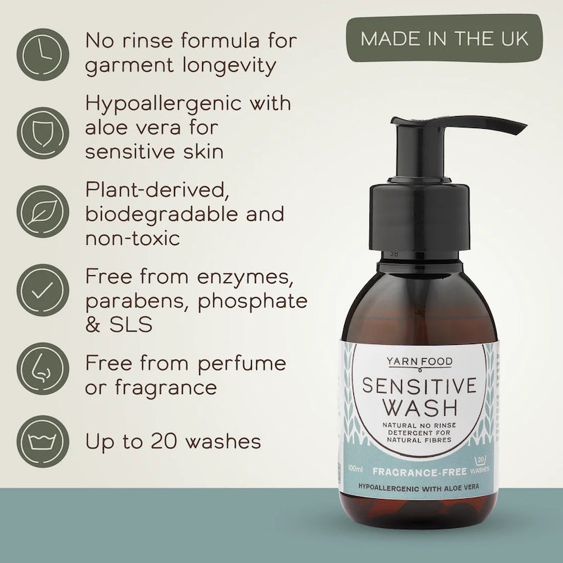 Yarn Food Sensitive Wash Mini - 100mls