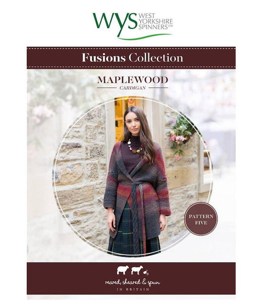 WYS Fusions Collection Maplewood Cardigan Pattern - valleywools