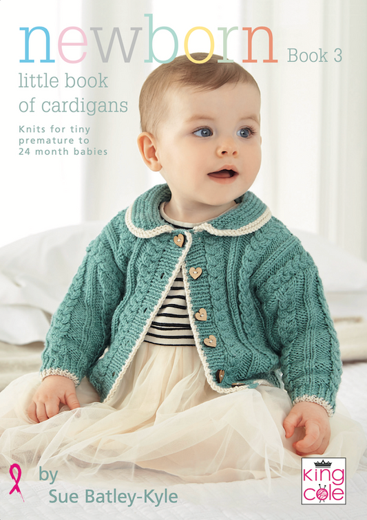 King Cole Newborn Book 3 - Little book of Cardigans by Sue Batley - Kyle