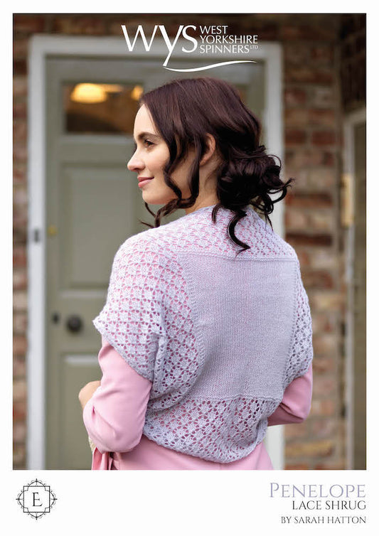 WYS Exquisite Lace Pattern - Penelope Lace Shrug - valleywools