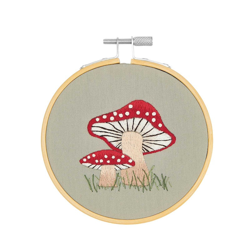 Rico Small Mushroom Embroidery Kit