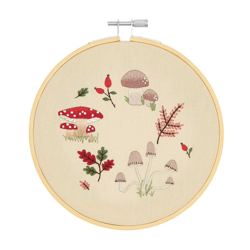 Rico Mushroom Wreath Embroidery Kit