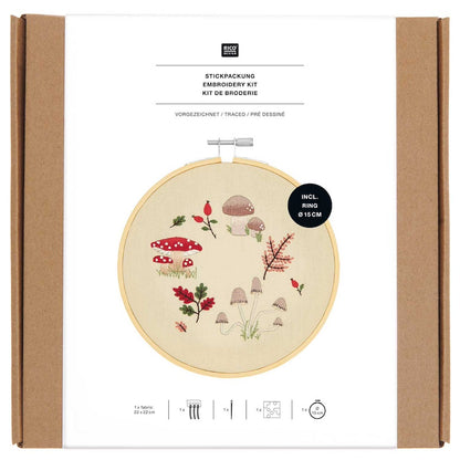 Rico Mushroom Wreath Embroidery Kit