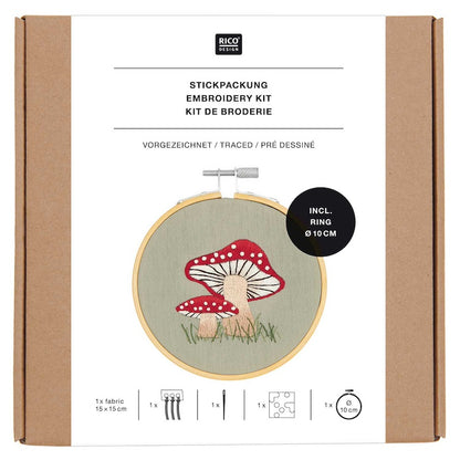 Rico Small Mushroom Embroidery Kit