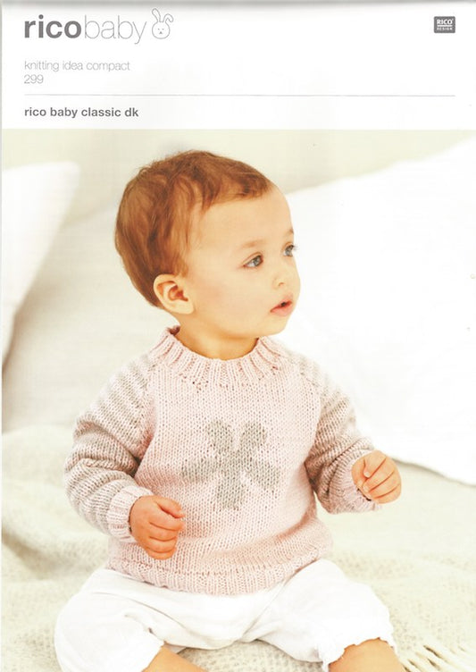 Rico Baby Knitting Pattern 299 Sweater (DK)