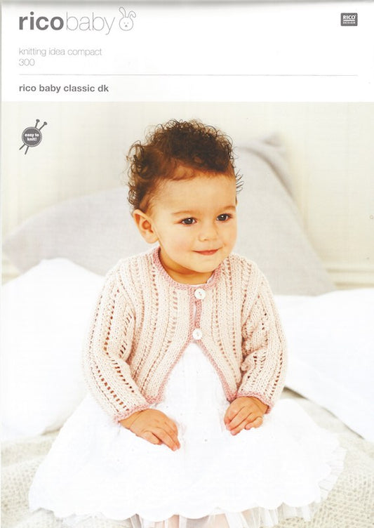 Rico Baby Knitting Pattern 300 Cardigans (DK)