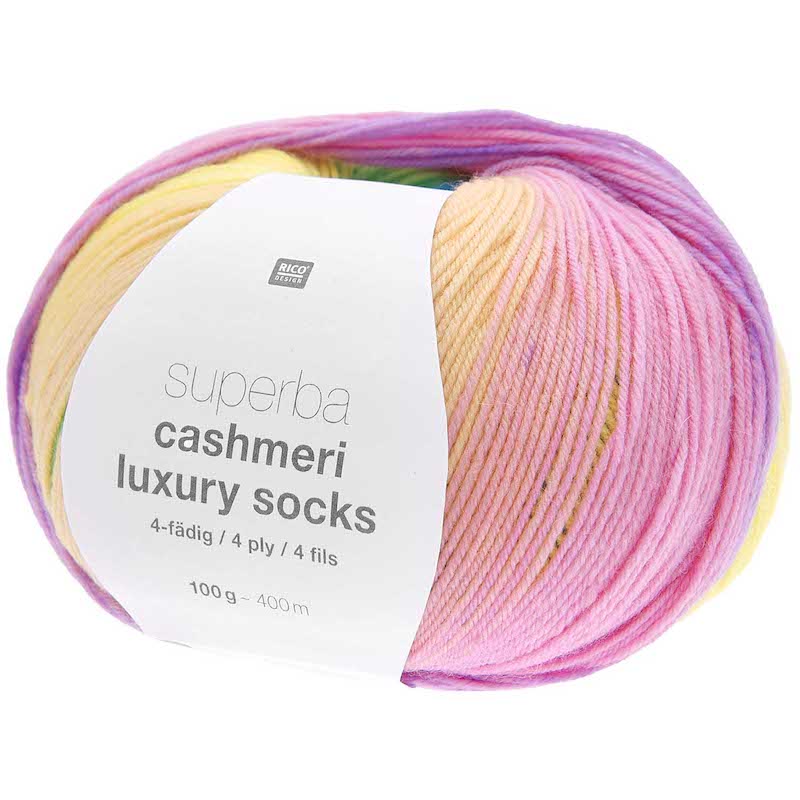 Rico Suberba Cashmeri Sock Yarn - valleywools