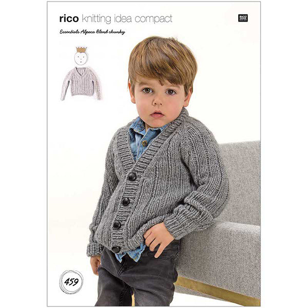 Rico Chunky Knitting Pattern 459 Cardigan/Sweater