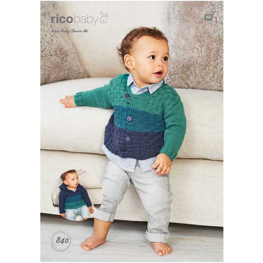 Rico Baby Knitting Pattern 840 Pattern Cardigans