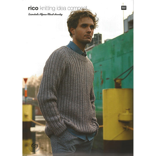 Rico Essential Alpaca Blend Chunky Pattern 653 Sweater/Cardigan