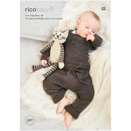 Rico Baby Knitting Pattern 921 Sweater & Trousers (DK)