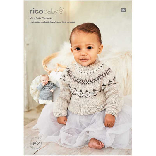 Rico Baby Knitting Pattern 927 Sweaters (DK)