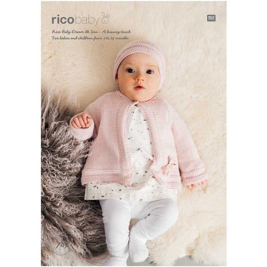 Rico Baby Knitting Pattern 787 Cardigan and Hat (DK)