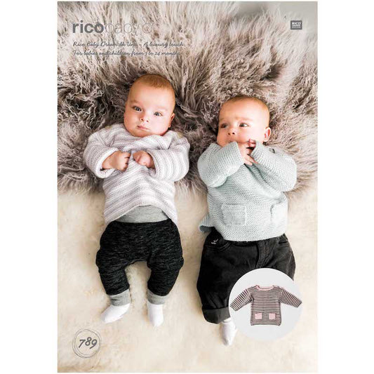 Rico Baby Knitting Pattern 789 Sweaters (DK)