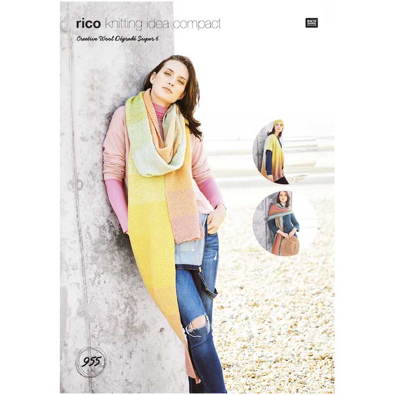 Rico Creative Wool Degrade Super 955 Waistcoat and Scarves