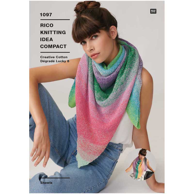 Rico Creative Cotton Degrade Lucky 8 - 1097 Shawls