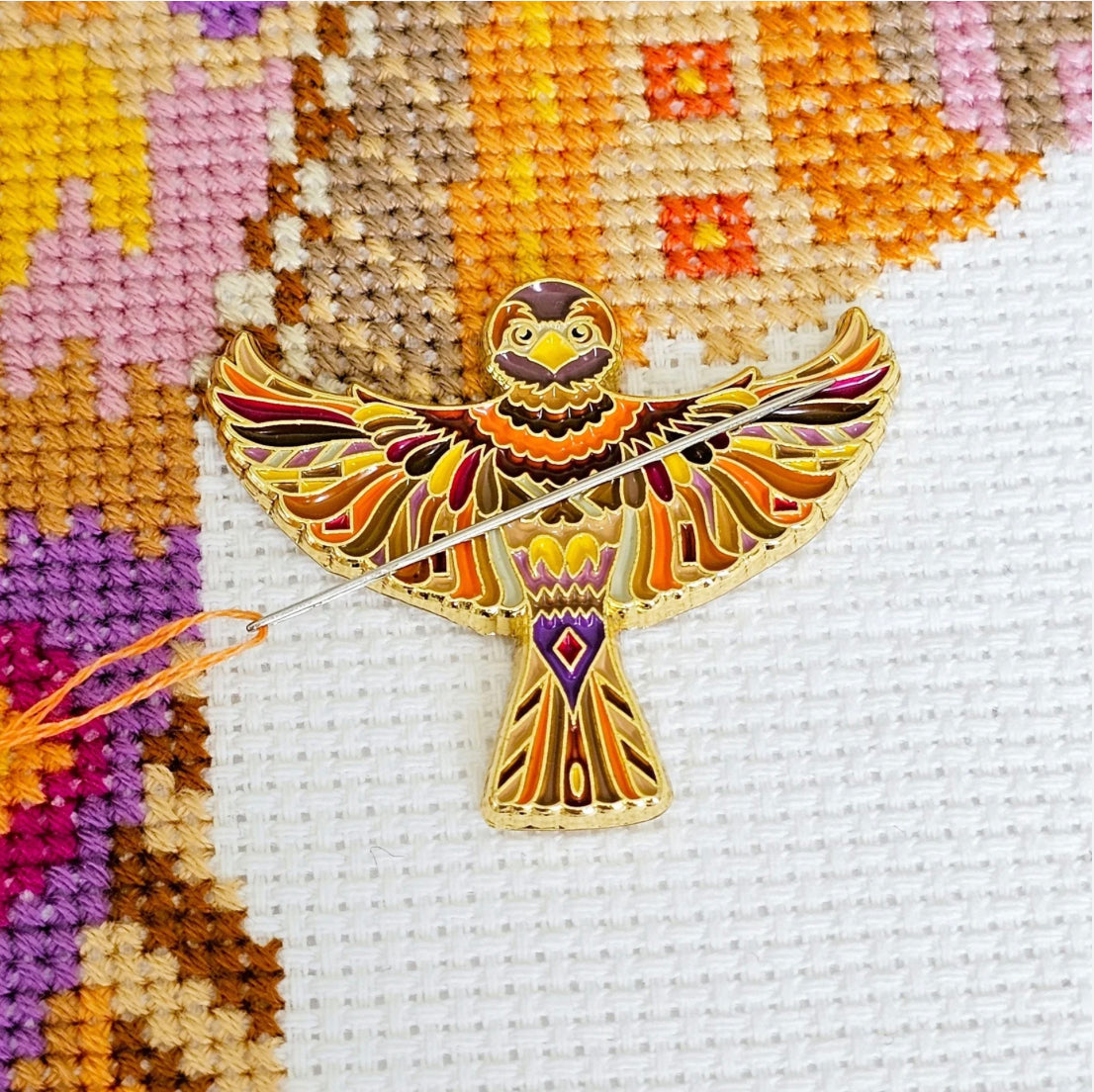 Meloca Designs Mandala Sparrow Needle Minder